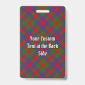 Clan MacGowan Crest over Tartan Badge (Achterkant)