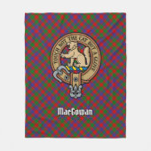 Clan MacGowan Crest over Tartan Fleece Deken (Voorkant)