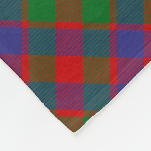 Clan MacGowan Crest over Tartan Fleece Deken (Hoek)