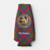 Clan MacGowan Crest over Tartan Flesjeskoeler (Voorkant)