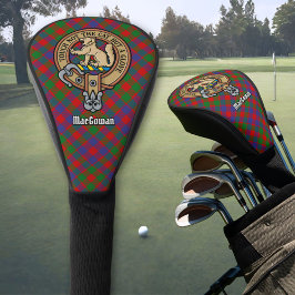 Clan MacGowan Crest over Tartan Golfheadcover