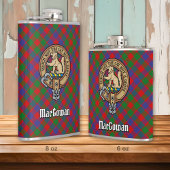 Clan MacGowan Crest over Tartan Heupfles