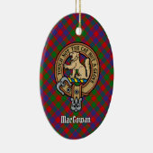 Clan MacGowan Crest over Tartan Keramisch Ornament (Rechts)