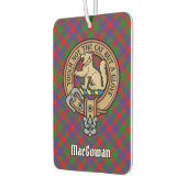 Clan MacGowan Crest over Tartan Luchtverfrisser (Links)