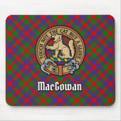 Clan MacGowan Crest over Tartan Muismat (Voorkant)