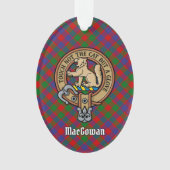 Clan MacGowan Crest over Tartan Ornament (voorkant)