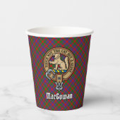 Clan MacGowan Crest over Tartan Papieren Bekers (Voorkant)