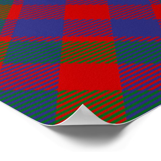 Clan MacGowan Crest over Tartan Poster (Hoek)