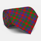 Clan MacGowan Crest over Tartan Stropdas (Opgerold)