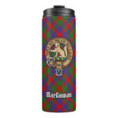 Clan MacGowan Crest over Tartan Thermosbeker (Voorkant)