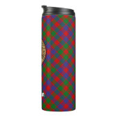 Clan MacGowan Crest over Tartan Thermosbeker (Geroteerd rechts)