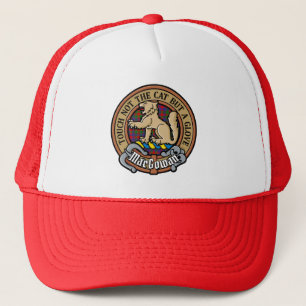 Clan MacGowan Crest over Tartan Trucker Pet