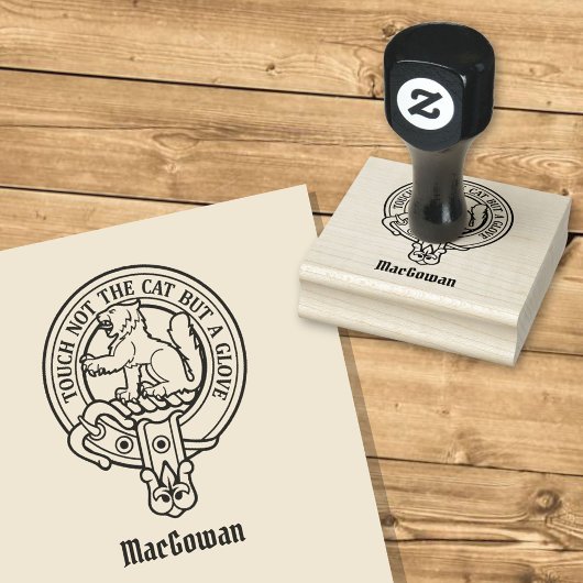 Clan MacGowan Crest Rubber Stamp Rubberstempel