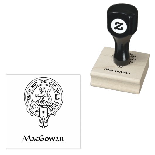 Clan MacGowan Crest Rubber Stamp Rubberstempel (Gestempeld)