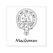 Clan MacGowan Crest Rubberen Stempel (Design)