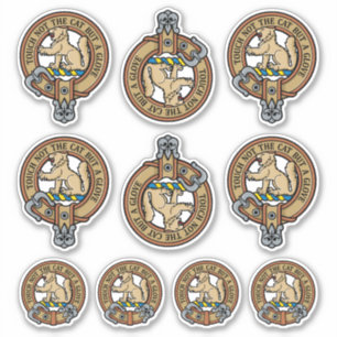 Clan MacGowan Crest Sticker Set