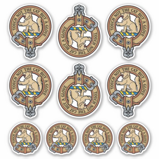 Clan MacGowan Crest Sticker Set (Voorkant)