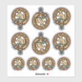 Clan MacGowan Crest Sticker Set (Vel)