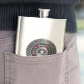 Clan MacGowan Crest & Tartan Knot Flacon (Voorbeeld)