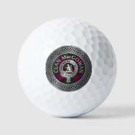 Clan MacGowan Crest & Tartan Knot Golfballen