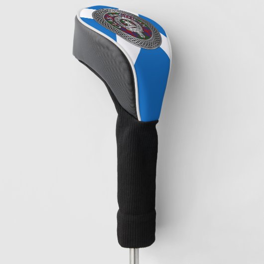 Clan MacGowan Crest & Tartan Knot Golfheadcover (Schuin)