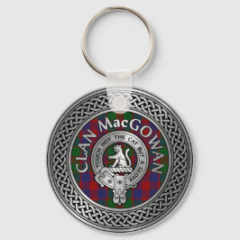 Clan MacGowan Crest & Tartan Knot Sleutelhanger