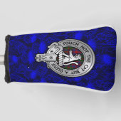 Clan MacGowan Crest & Tartan op distel Golfheadcover (Voorkant)