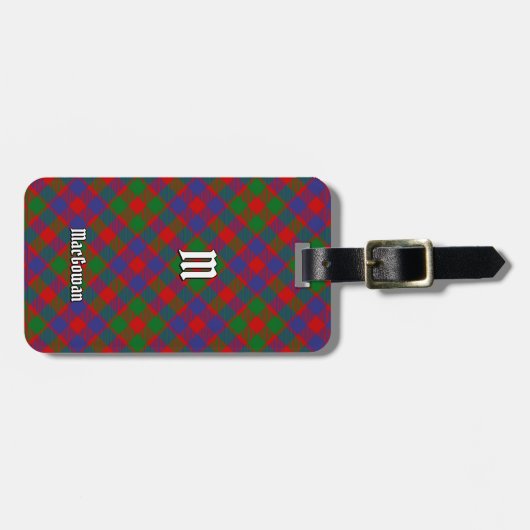 Clan MacGowan Tartan Bagagelabel (Voorkant horizontaal)