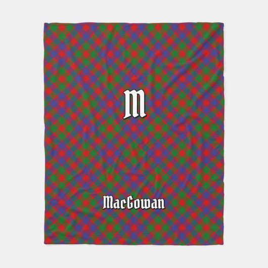 Clan MacGowan Tartan Fleece Deken (Voorkant)