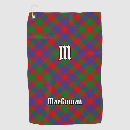 Clan MacGowan Tartan Golfhanddoek (Voorkant)