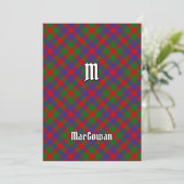 Clan MacGowan Tartan Kaart (Staand voorkant)