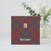 Clan MacGowan Tartan Kaart (Staand voorkant)