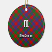 Clan MacGowan Tartan Keramisch Ornament (Links)