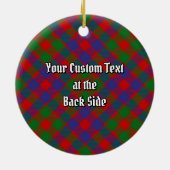 Clan MacGowan Tartan Keramisch Ornament (Achterkant)