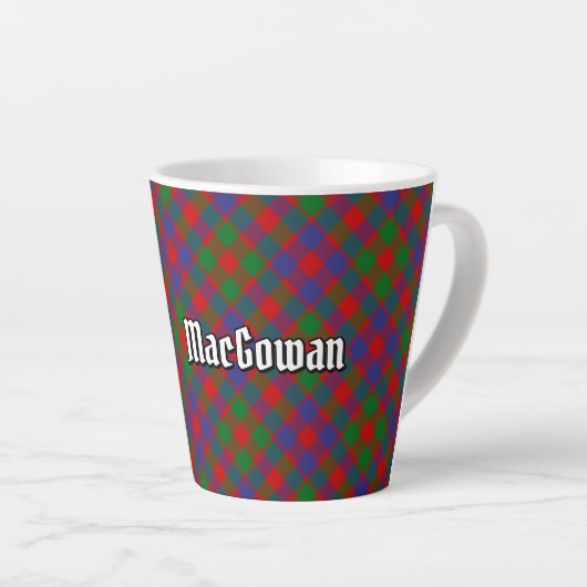 Clan MacGowan Tartan Latte Mok (Rechterhoek)