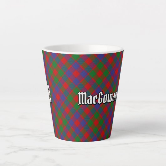 Clan MacGowan Tartan Latte Mok (Voorkant)