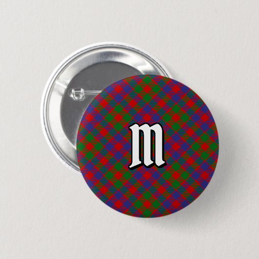Clan MacGowan Tartan Ronde Button 5,7 Cm (Voorkant /achterkant)