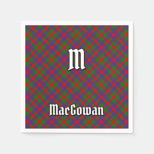 Clan MacGowan Tartan Servet (Voorkant)