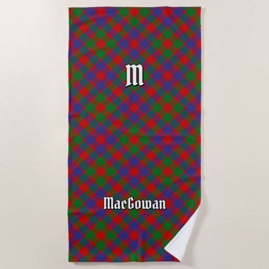 Clan MacGowan Tartan Strandlaken (Voorkant)