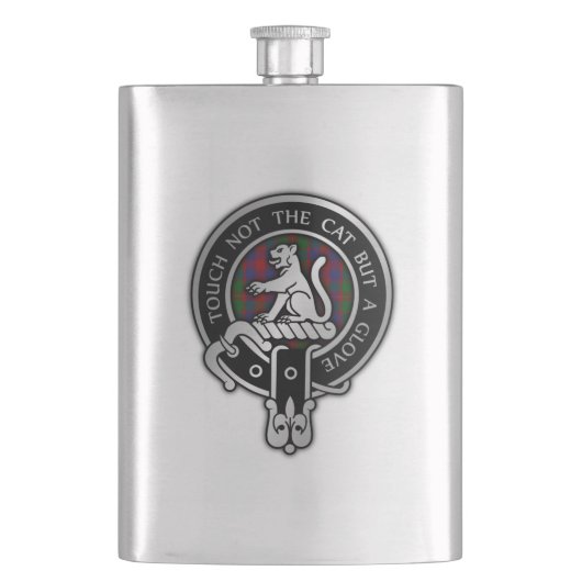 Clan MacGowan Wapen & Tartan Flacon (Voorkant)