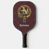 Clan MacGowan wapenschild over tartan Pickleball Paddle (Voorkant)