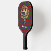 Clan MacGowan wapenschild over tartan Pickleball Paddle (Links)