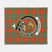 Clan MacGregor Ancient Tartan Pset Fleece Deken (Voorkant (Horizontaal))