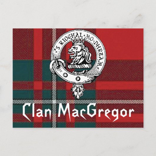 Clan MacGregor Briefkaarten (Voorkant)