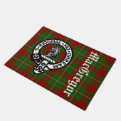 Clan MacGregor Crest Badge en Tartan Deurmat (Schuin)