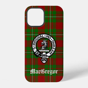 Clan MacGregor Crest Badge en Tartan iPhone 12 Hoesje
