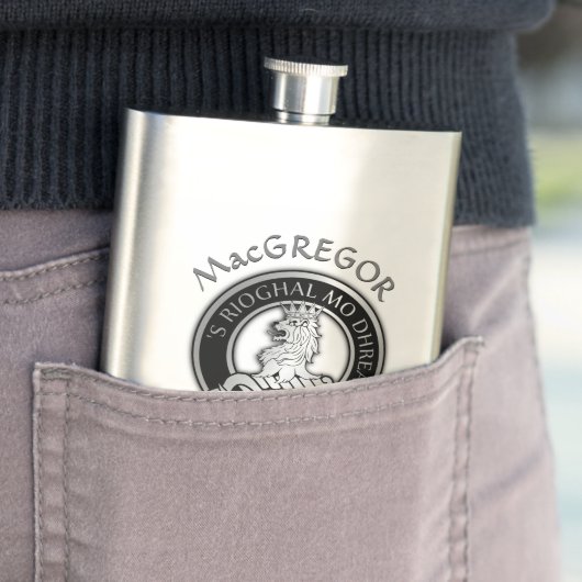 Clan MacGregor Crest Flask Flacon (Voorbeeld)