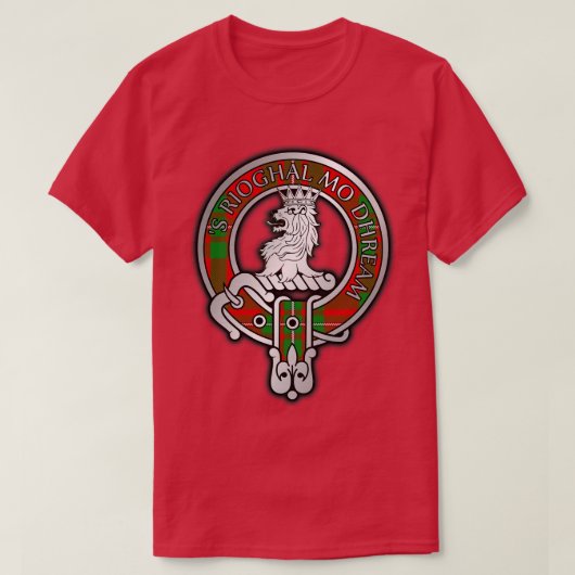 Clan MacGregor Crest Tartan 4 T-shirt (Design voorkant)