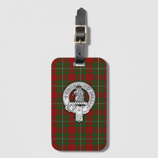 Clan MacGregor Crest & Tartan Bagagelabel