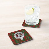 Clan MacGregor Crest & Tartan Bier Onderzetter (Rechterzijde)
